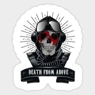 BOMBER PILOT( DEATH FROM ABOVE ) Sticker